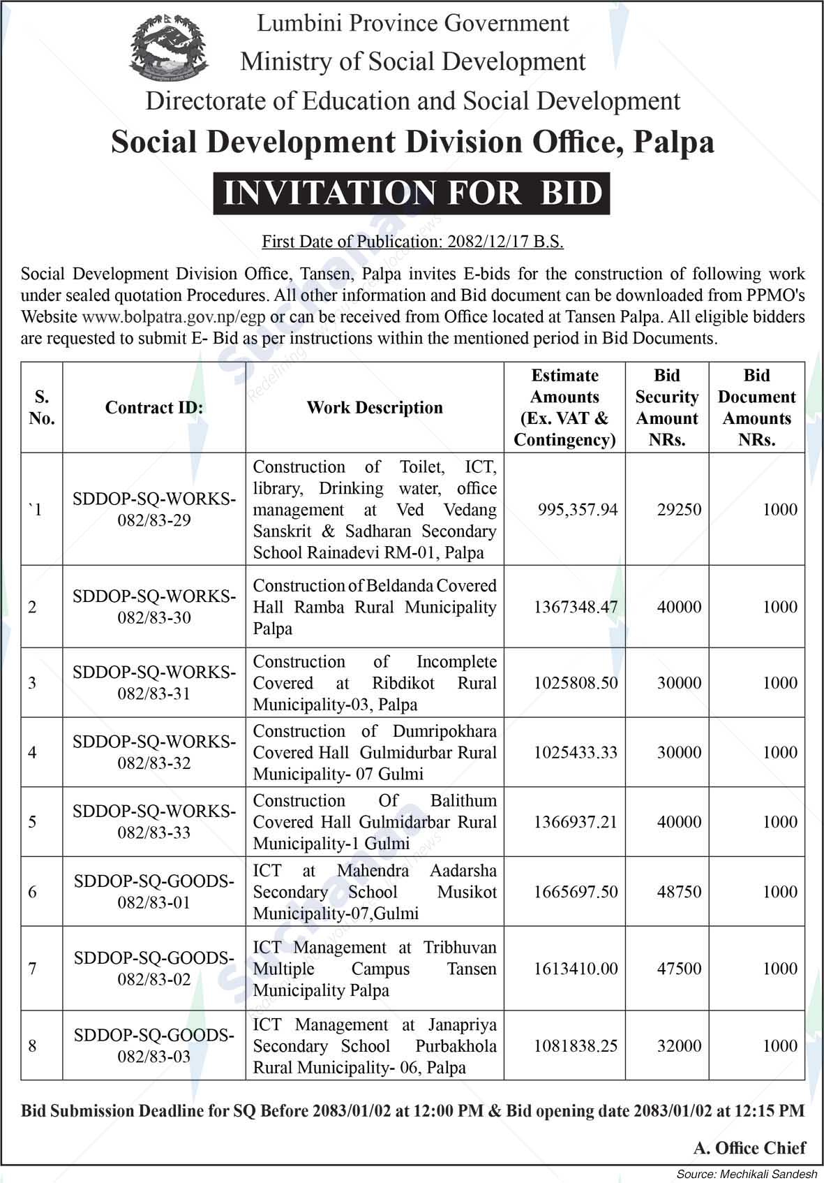 Social Development Division Office, Palpa