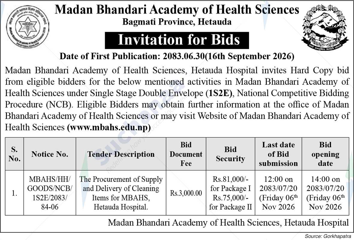 Madan Bhandari Academy of Health Sciences