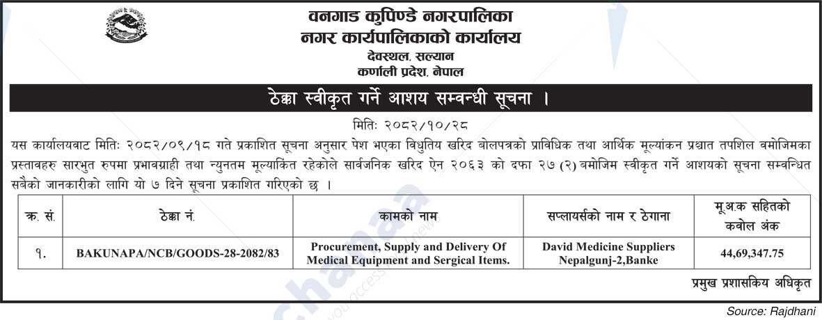 Bangad Kupinde Municipality