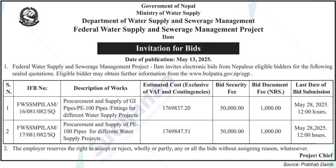 Federal Water Supply and Sewerage Management Project