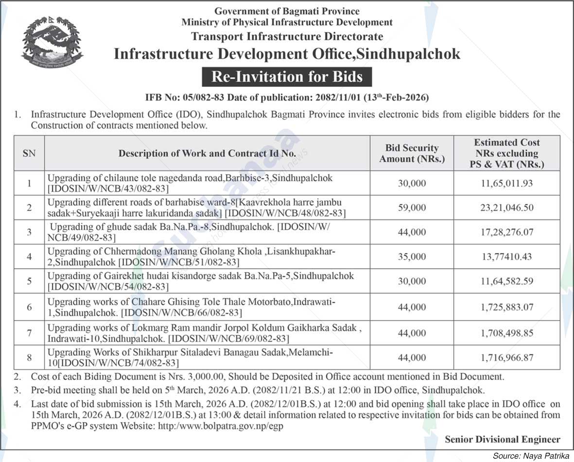 Infrastructure Development Office,Sindhupalchok