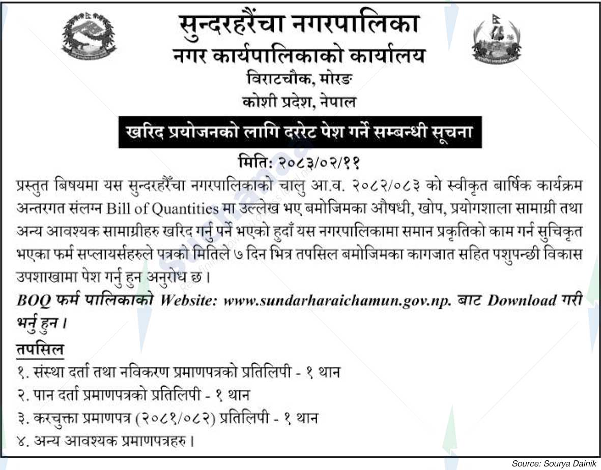 Sundarharaicha Municipality