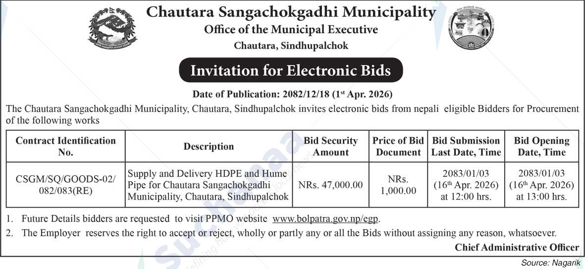 Chautara Sangchokgadhi Municipality