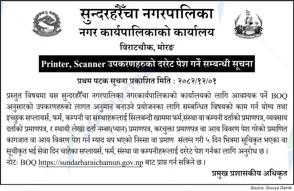 Sundarharaicha Municipality