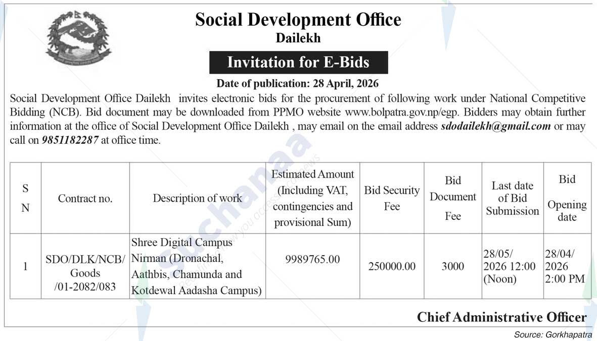 Social Development Office, Dailekh