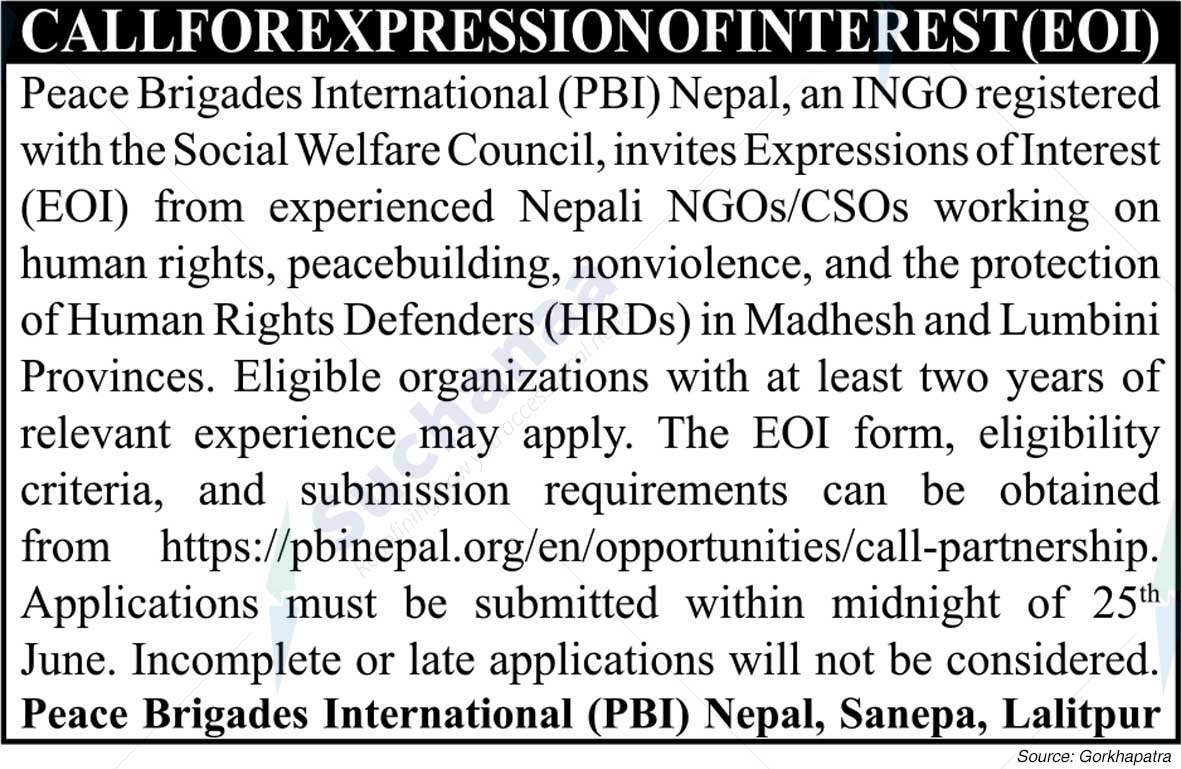 Peace Brigades International (PBI), Lalitpur