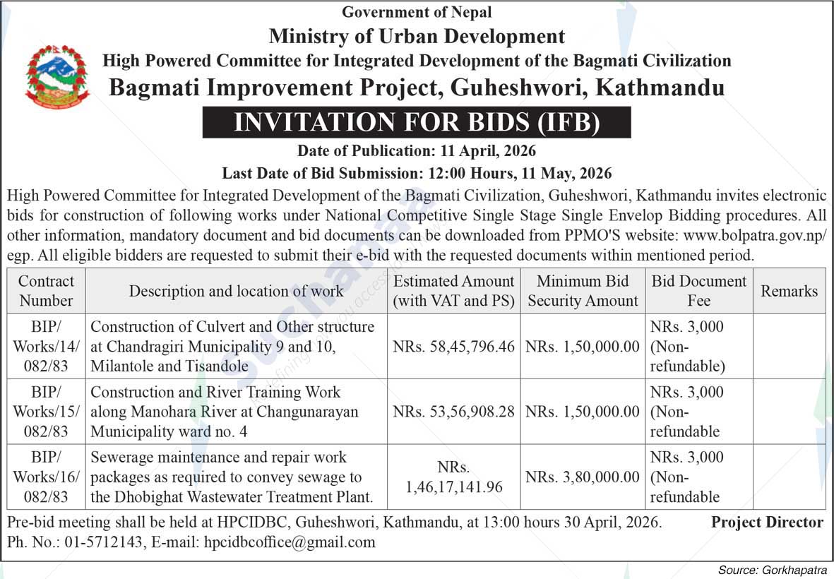 High Powered Committee for Integrated Development of the Bagmati Civilization, Guheshwori, Kathmandu