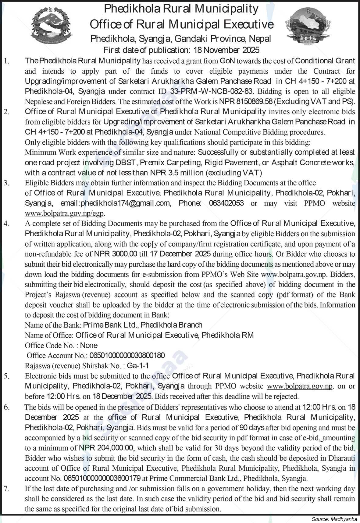 Phedikhola Rural Municipality