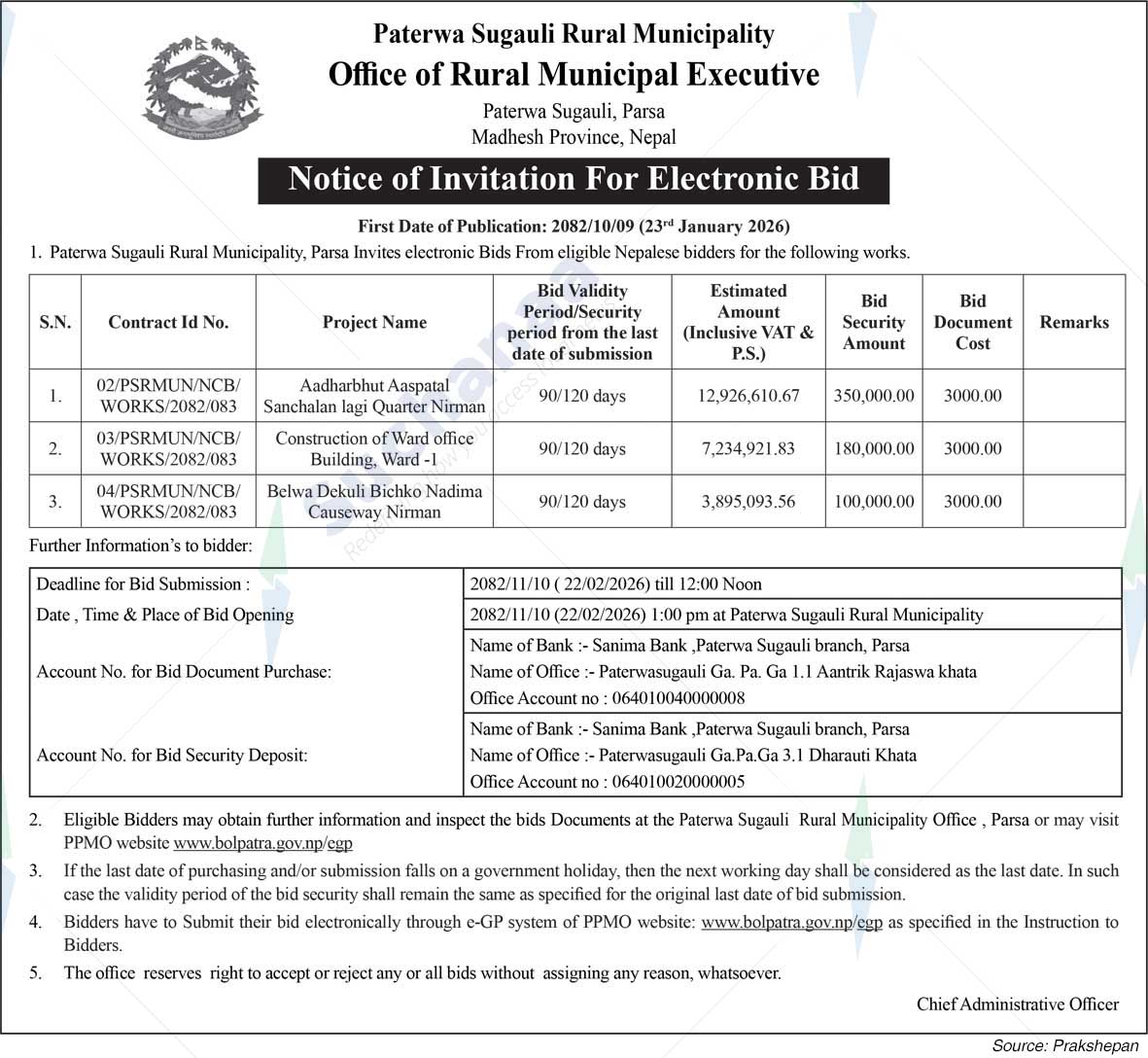 Paterwa Sugauli Rural Municipality