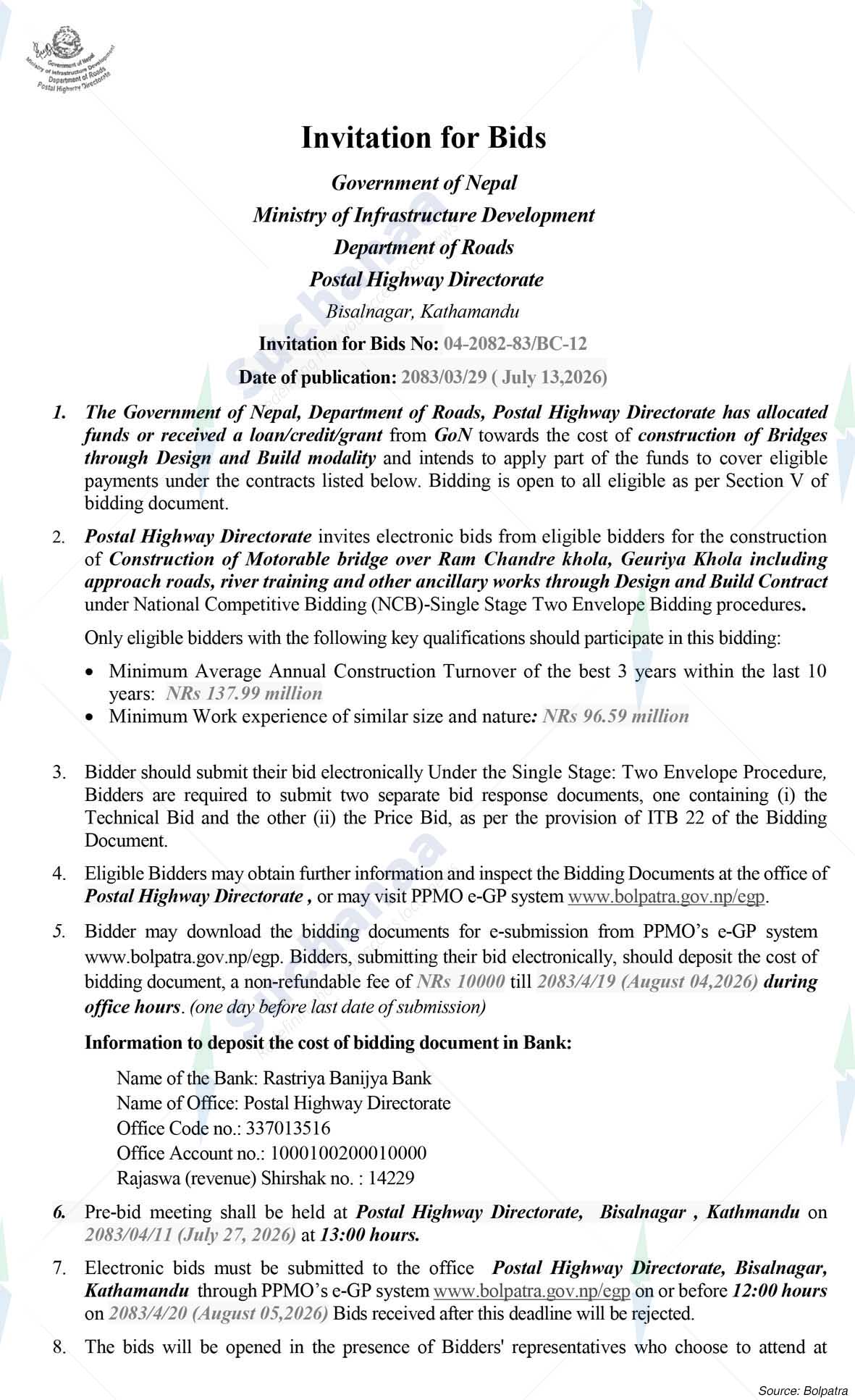 Postal Highway Directorate