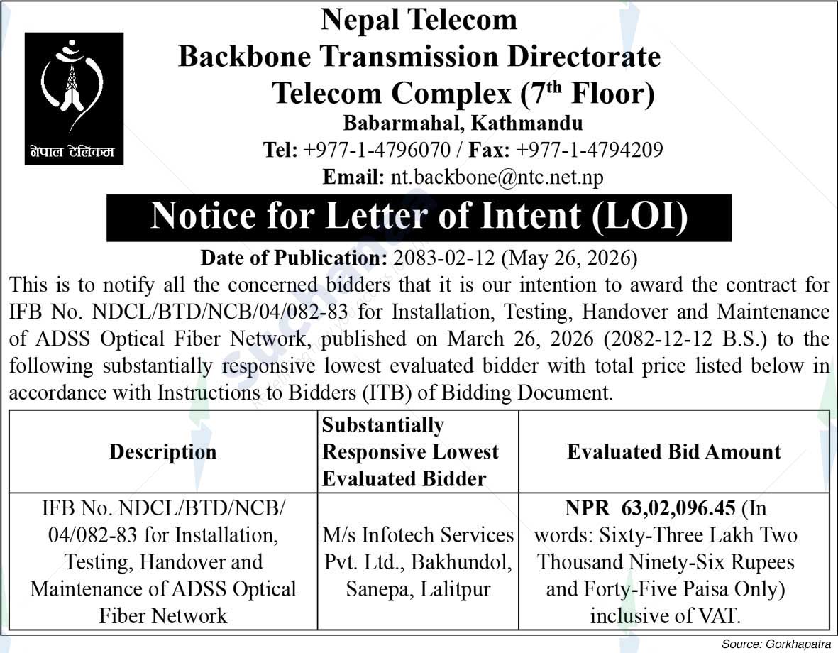 Nepal Doorsanchar Company Limited (NTC)
