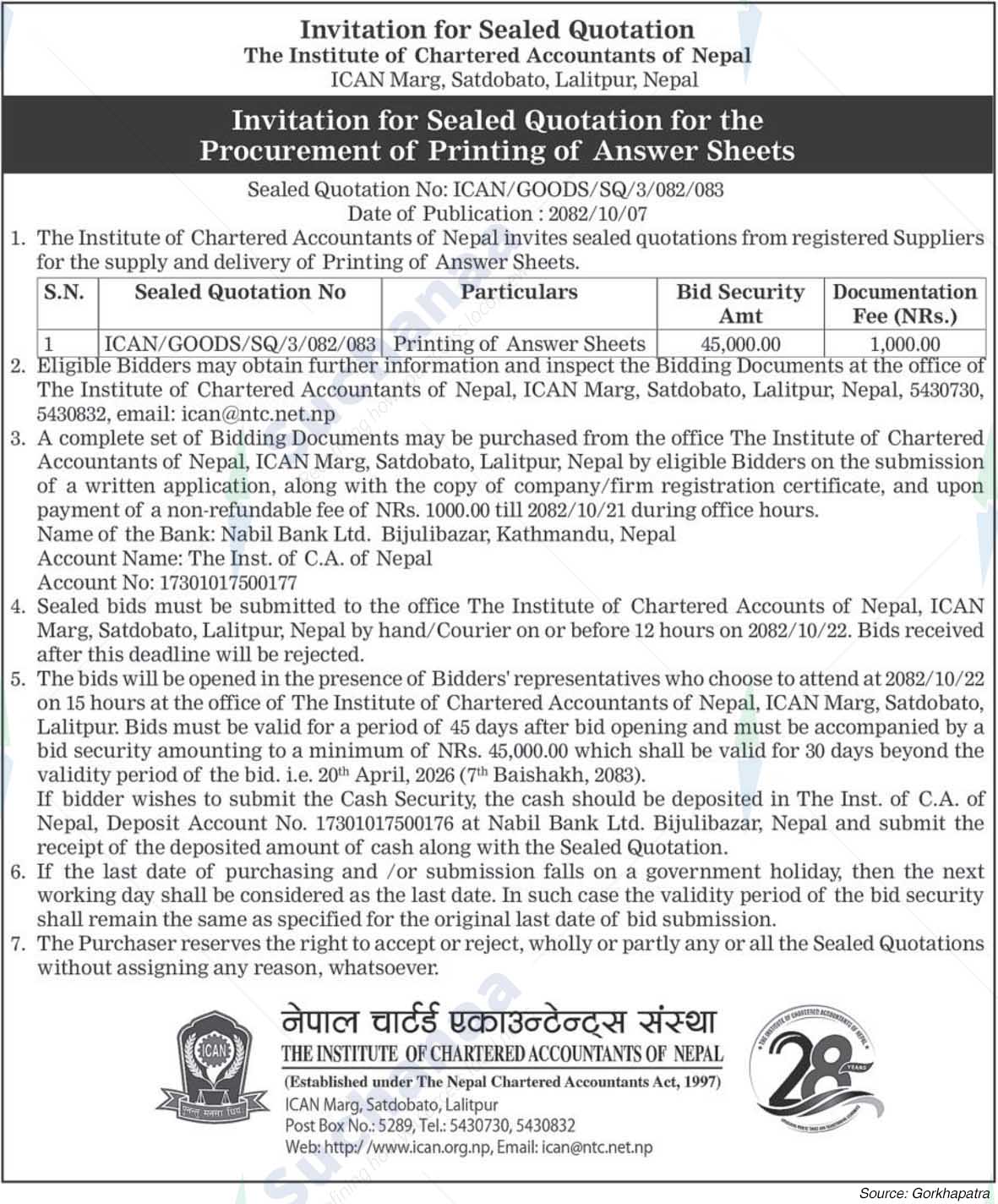 The Institute of Chartered Accountants of Nepal