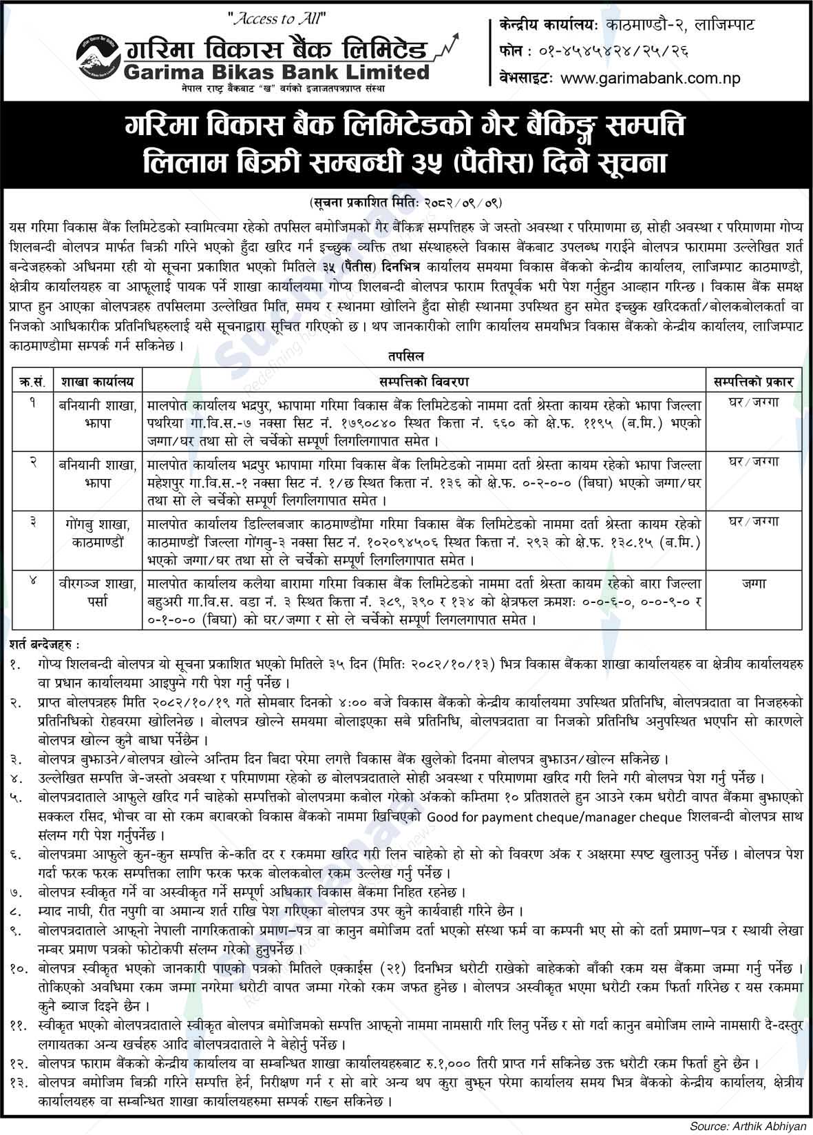 Garima Bikas Bank Limited