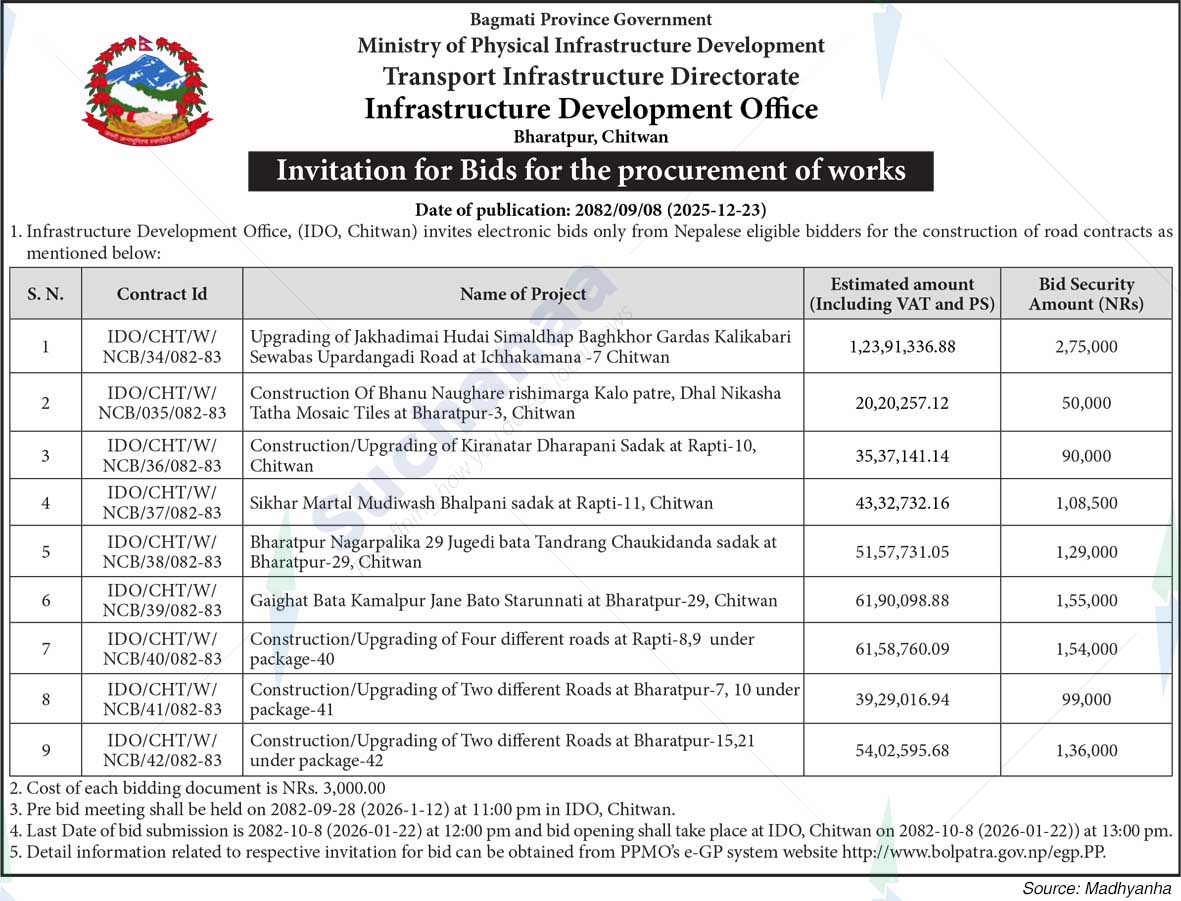 Infrastructure Development Office, Chitwan