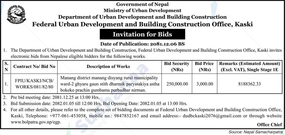 Federal Urban Development and Building Construction Office
