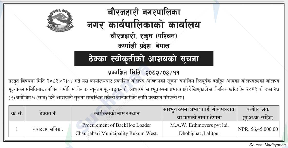 Chaurjahari Municipality