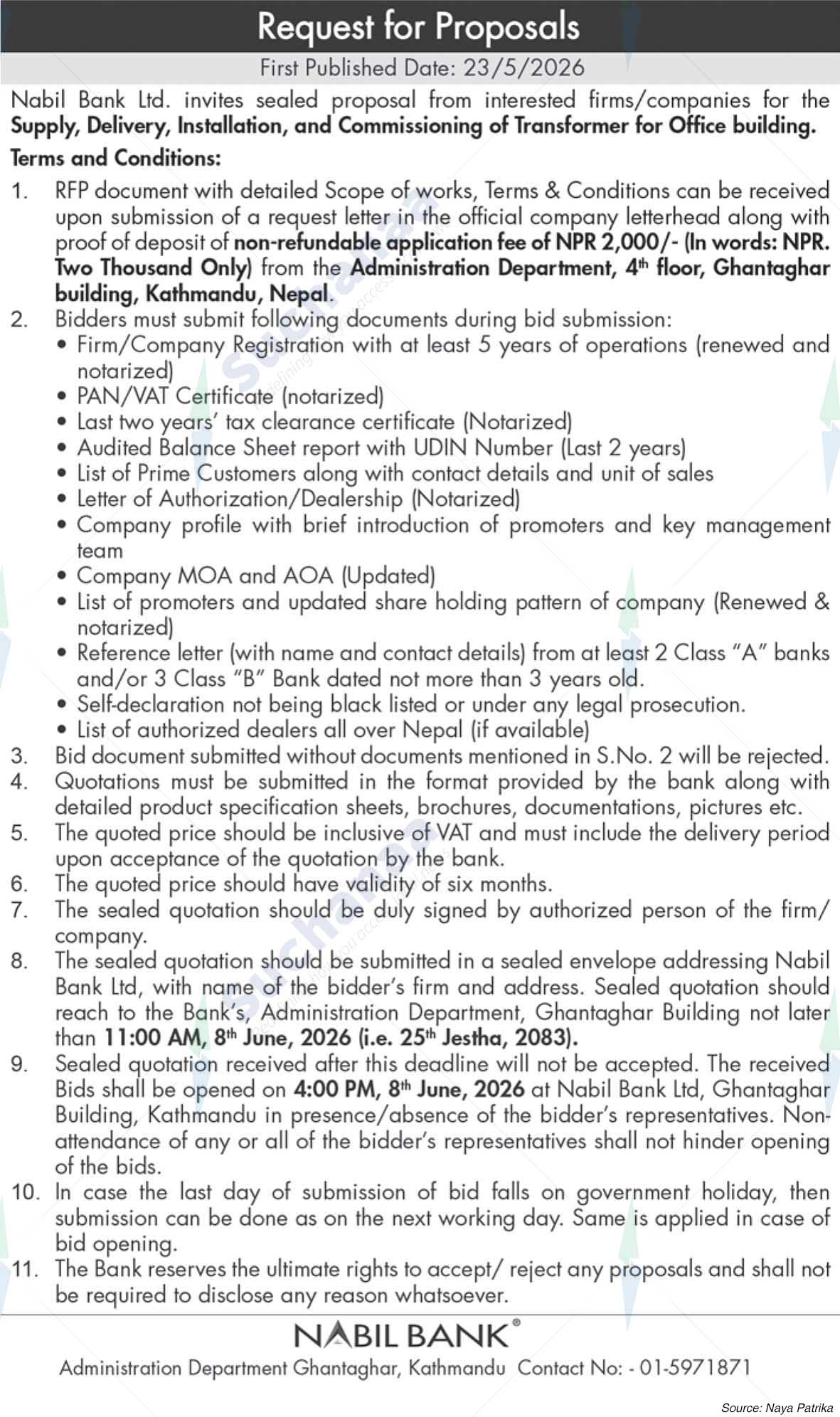 Nabil Bank Limited