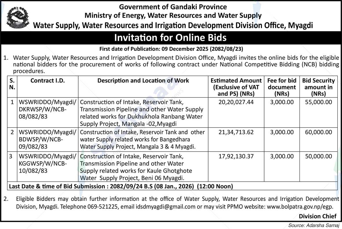 Water Supply, Water Resources and Irrigation Development Division Office, Myagdi
