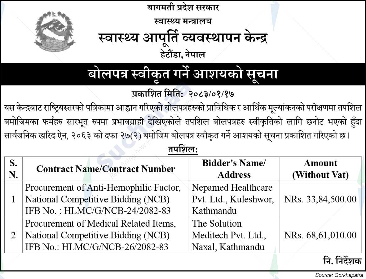 Health Logistics Management Center, Makwanpur