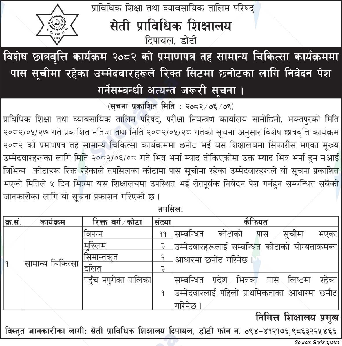 Seti Technical School