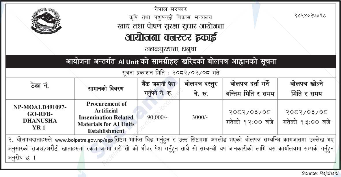 Project Cluster Unit, Janakpurdham