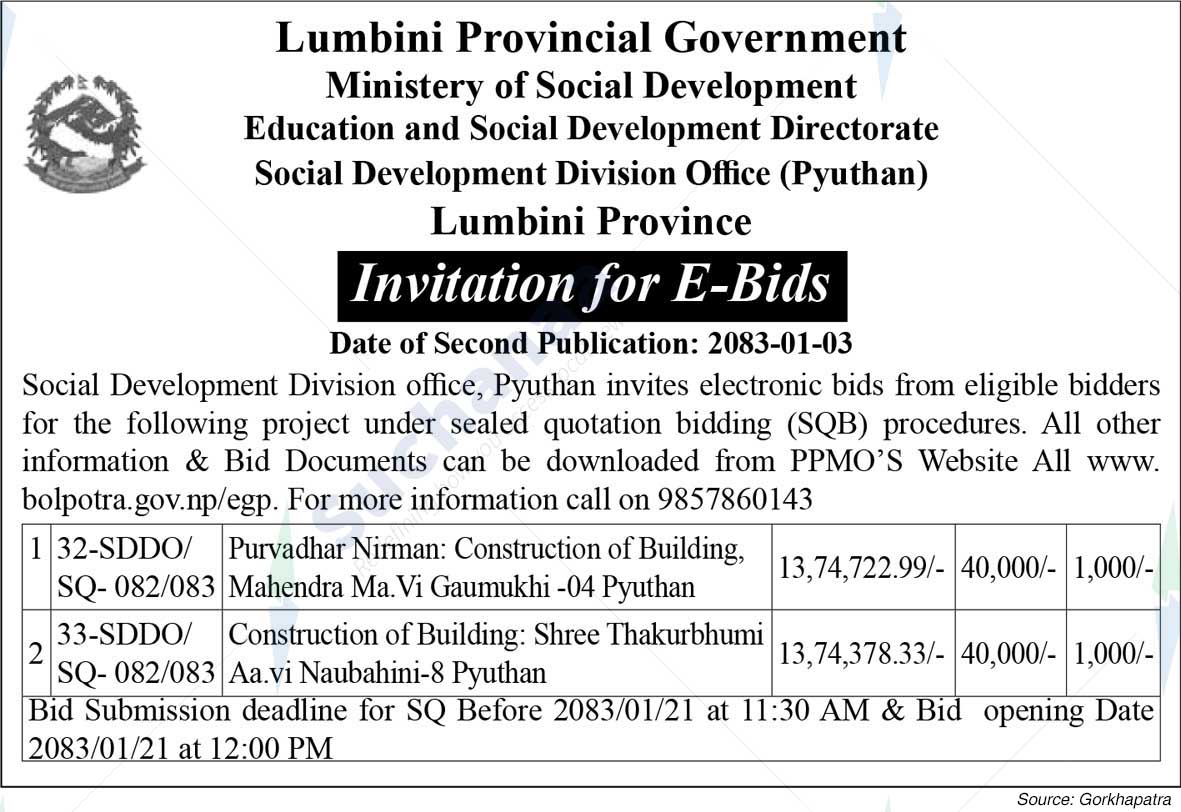 Social Development Division Office, Pyuthan