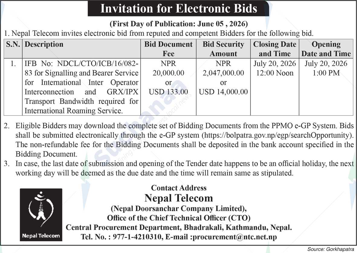 Nepal Doorsanchar Company Limited (NTC)