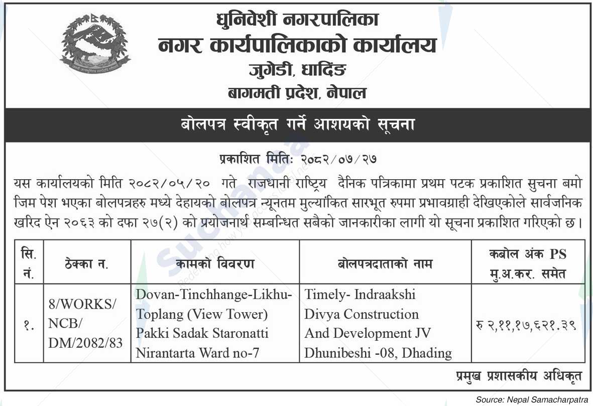 Dhunibeshi Municipality