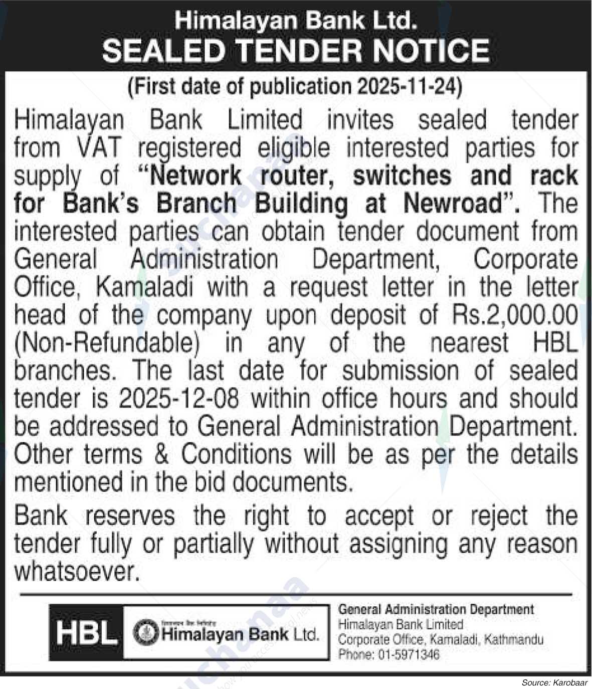 Himalayan Bank Limited