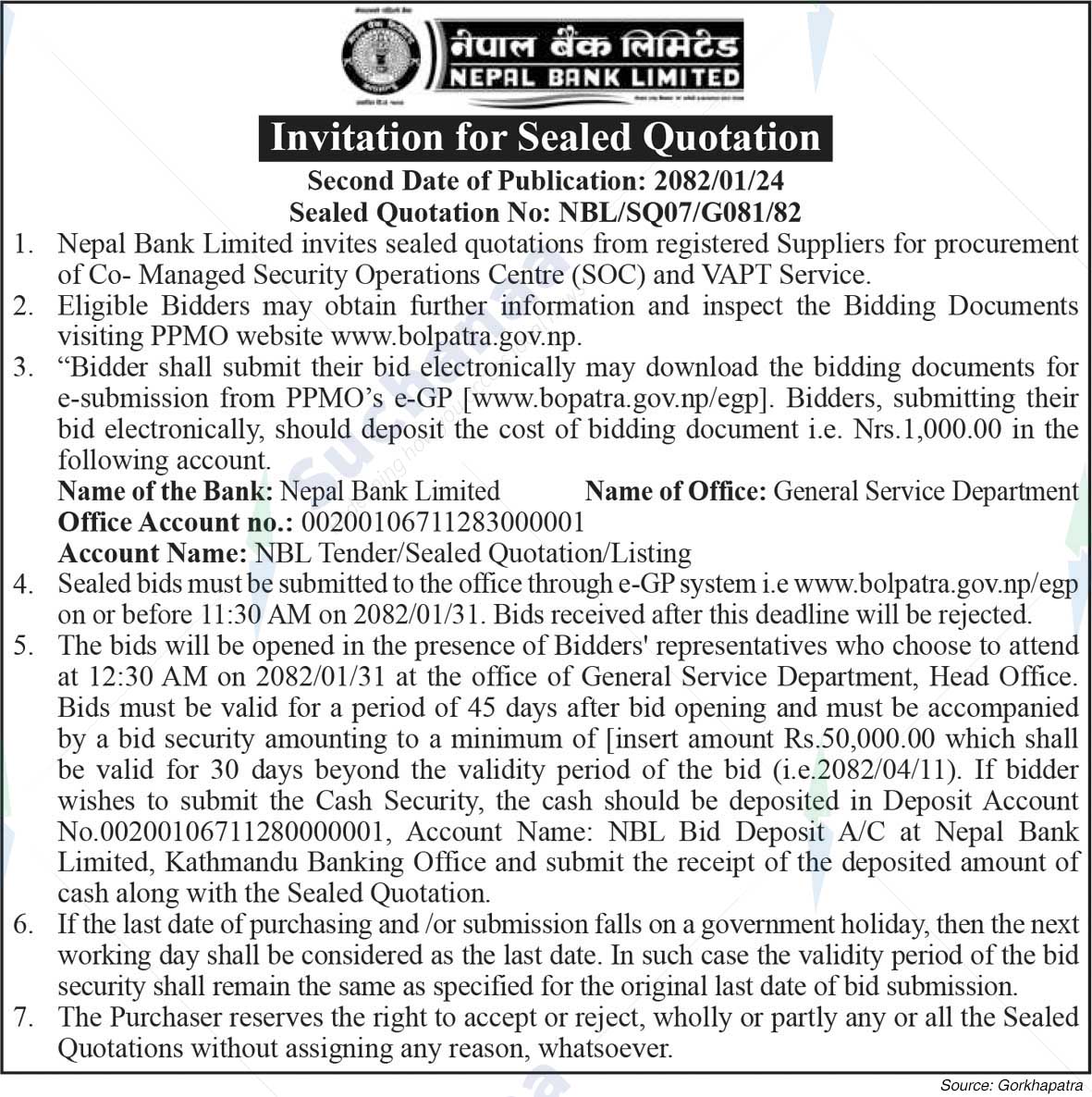 Nepal Bank Limited