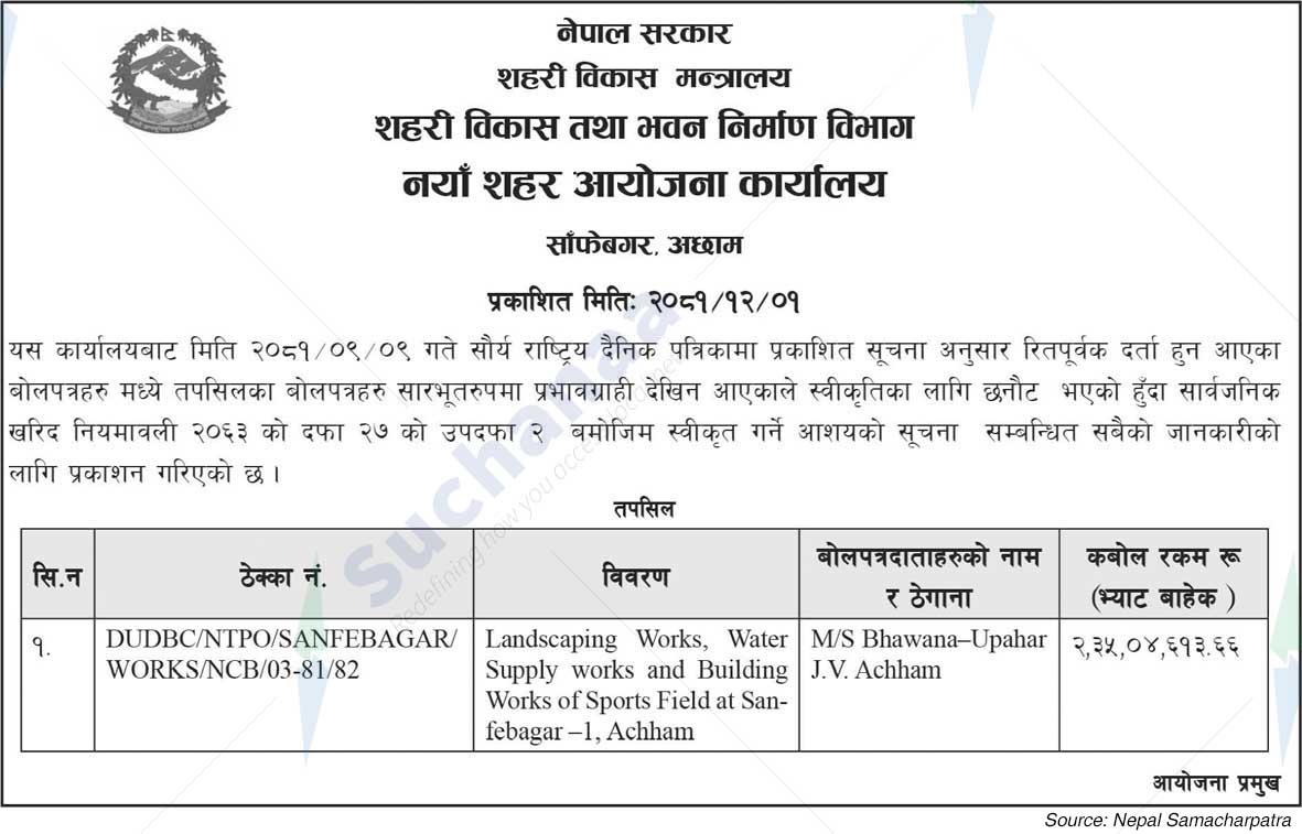 New City Planning Office