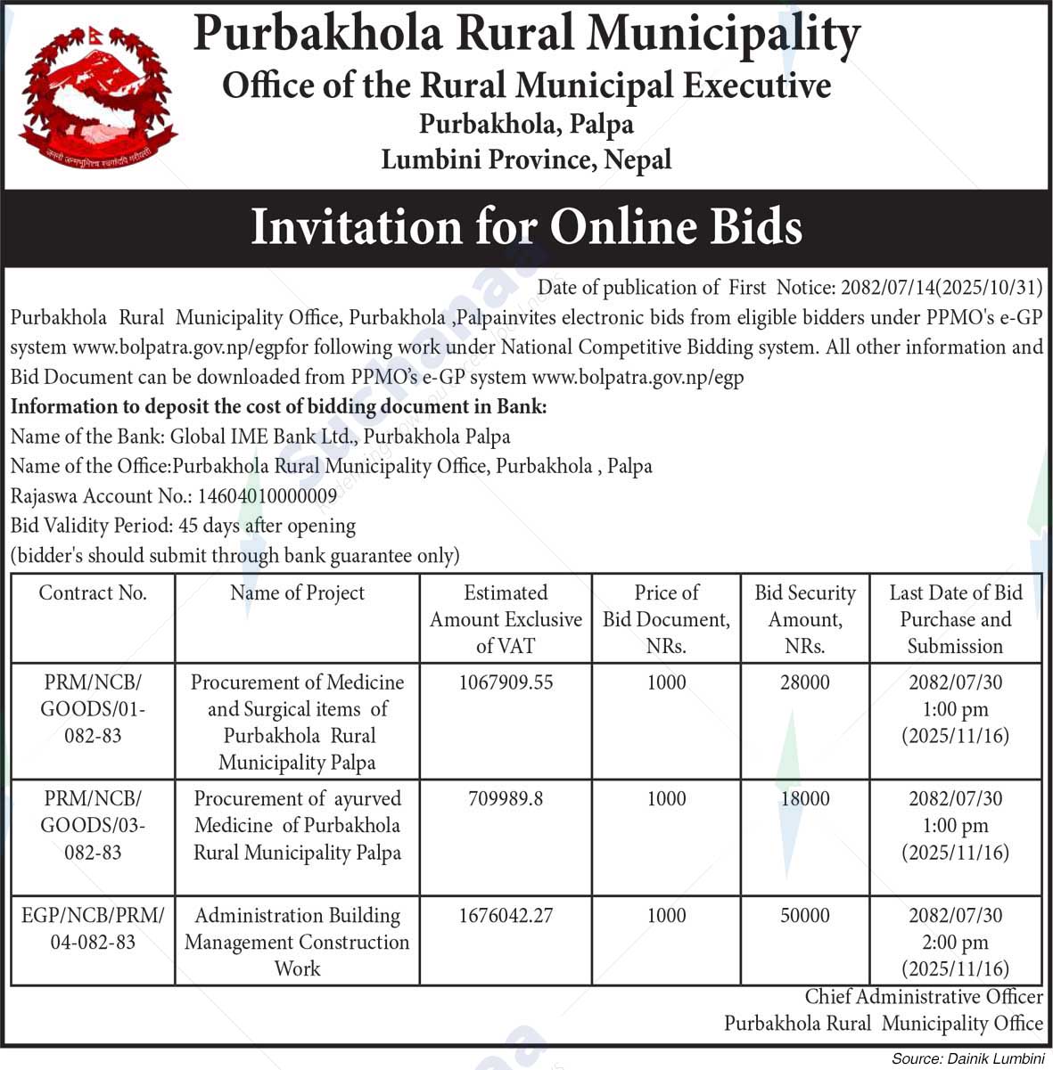 Purbakhola Rural Municipality