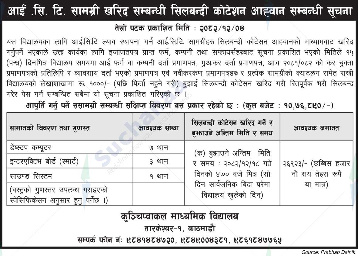 Kunchipawakal Secondary School