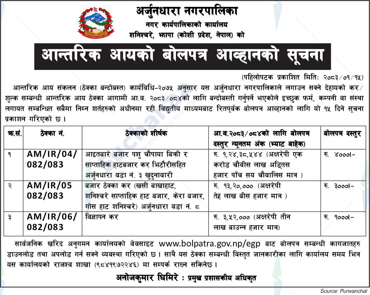 Arjundhara Municipality