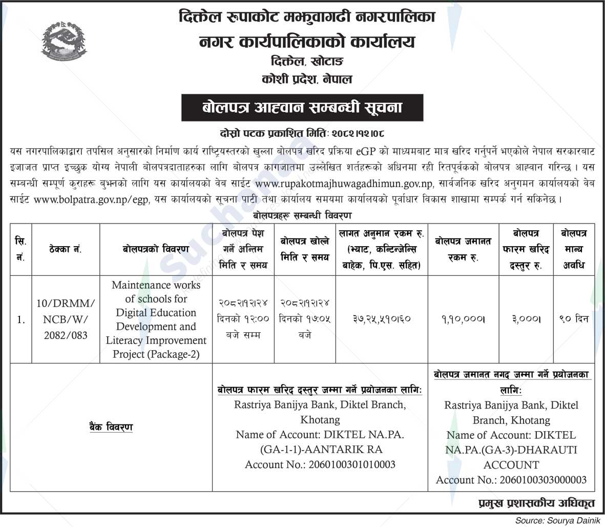 Diktel Rupakot Majhuwagadhi Municipality