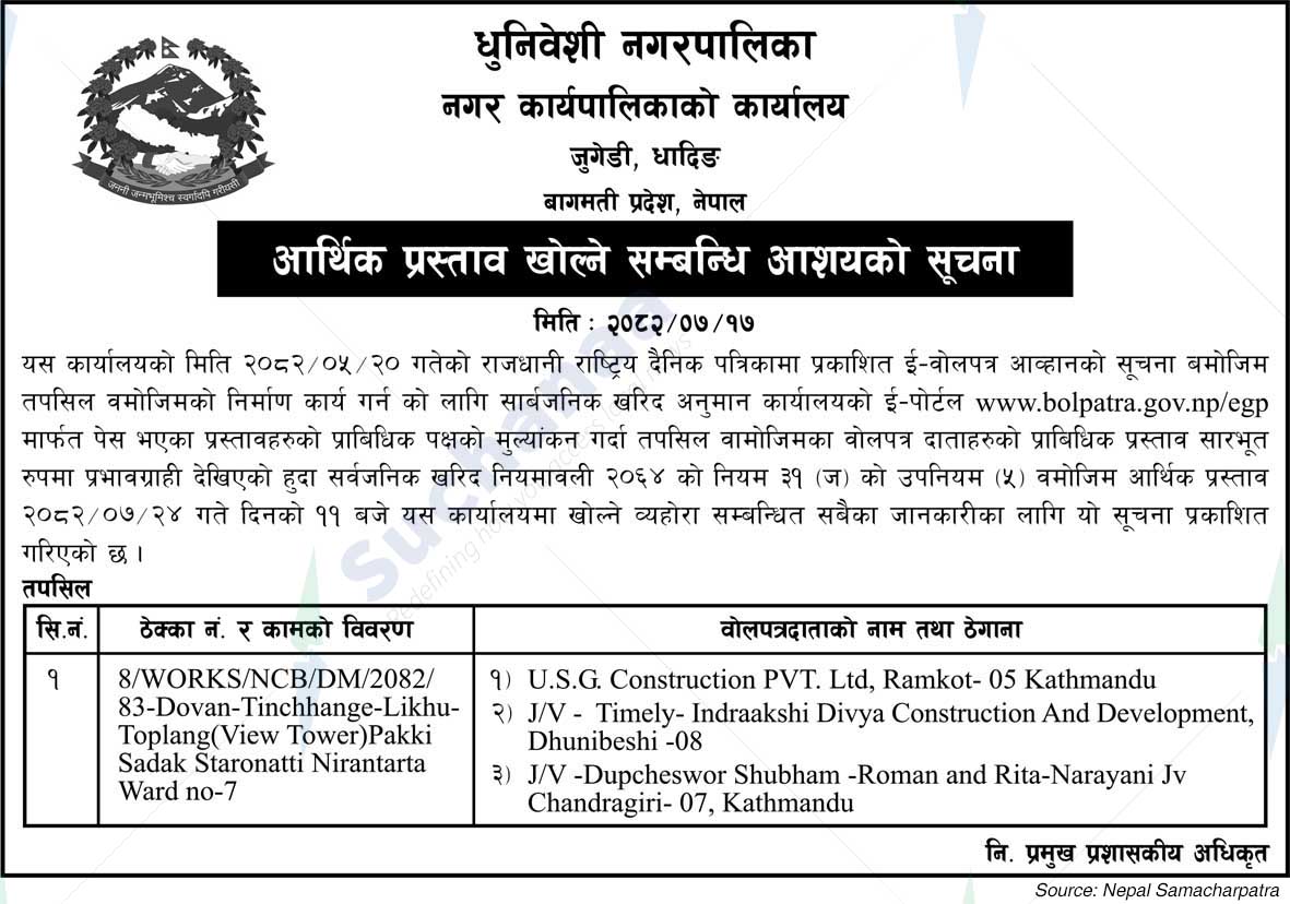 Dhunibeshi Municipality