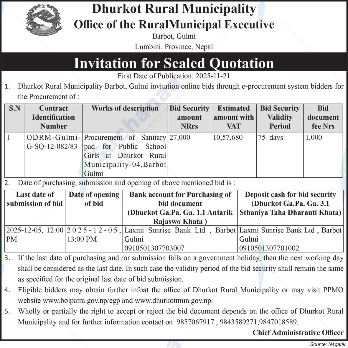 Dhurkot Rural Municipality