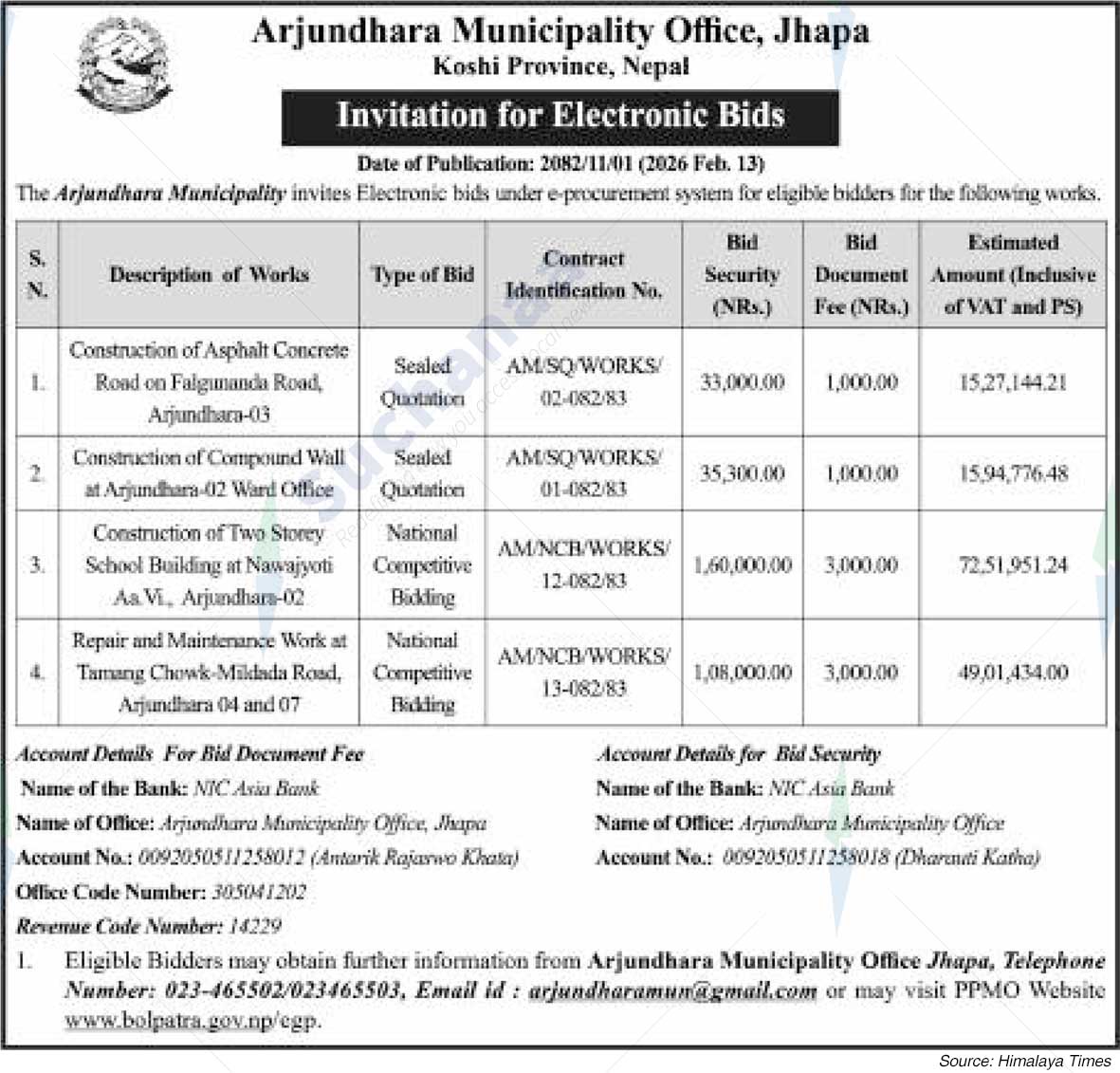 Arjundhara Municipality