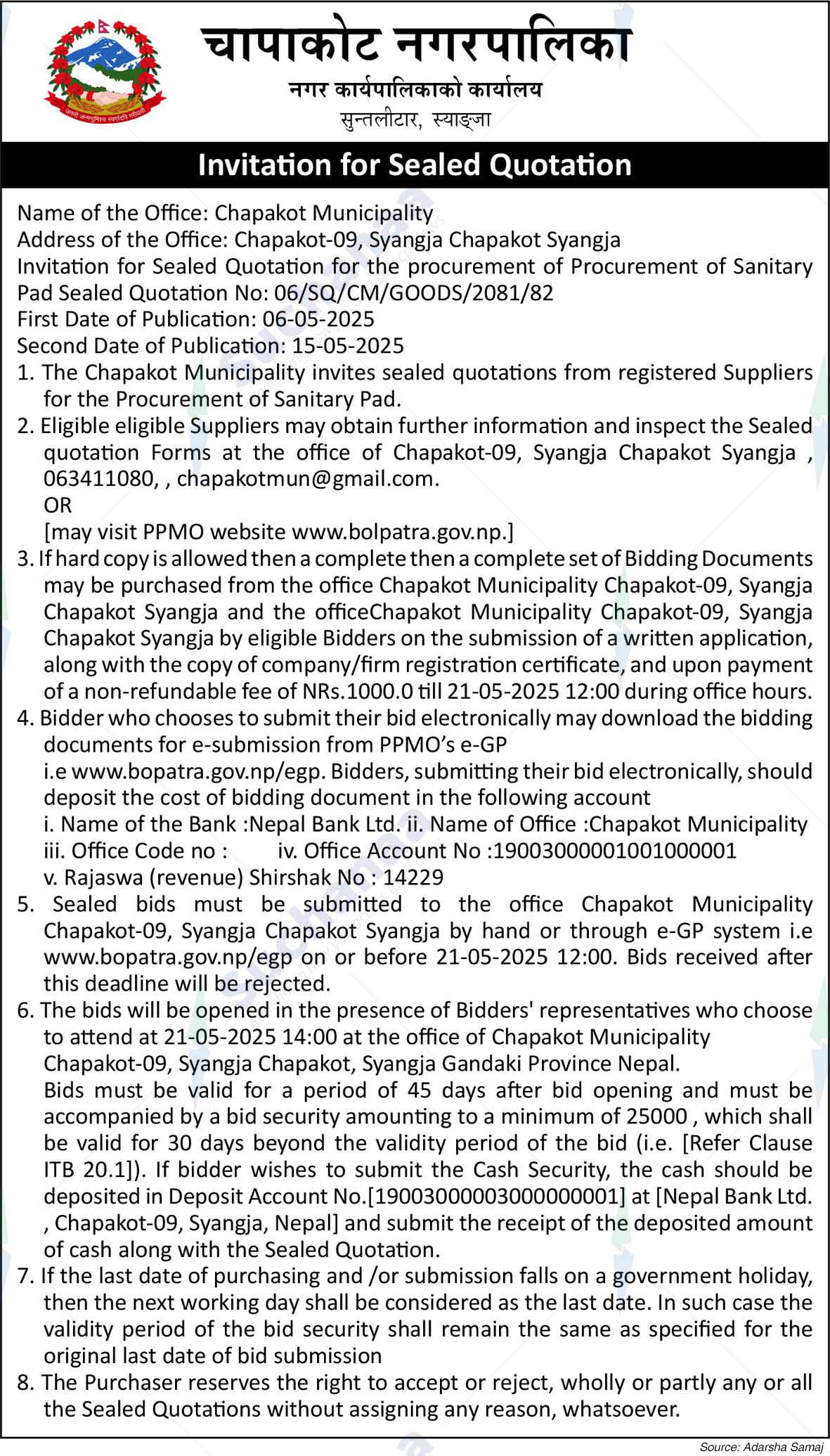 Chapakot Municipality