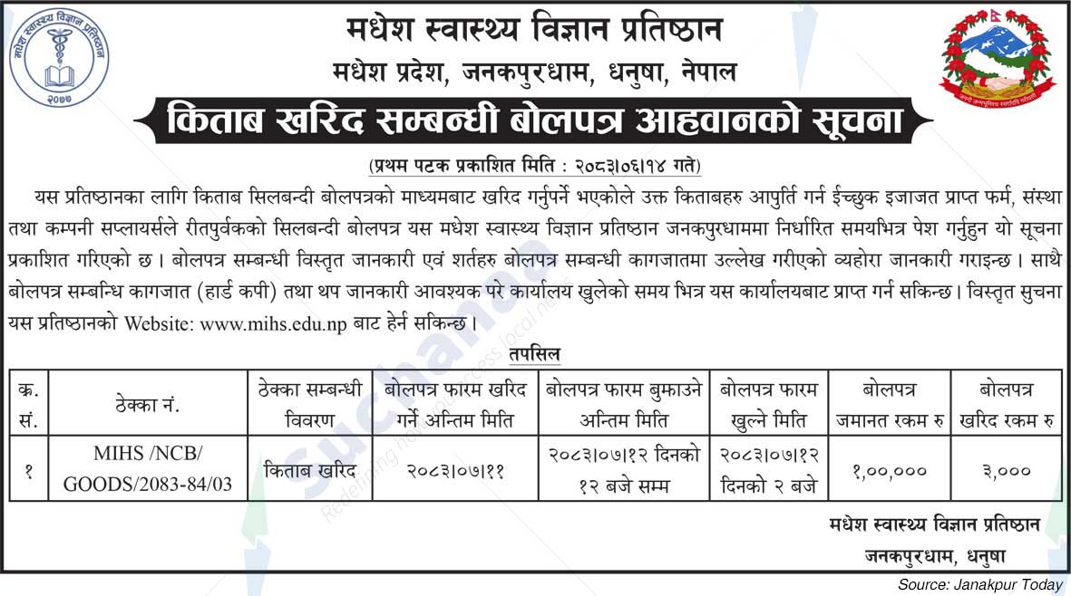 Madhesh Institute of Health Sciences (MIHS)
