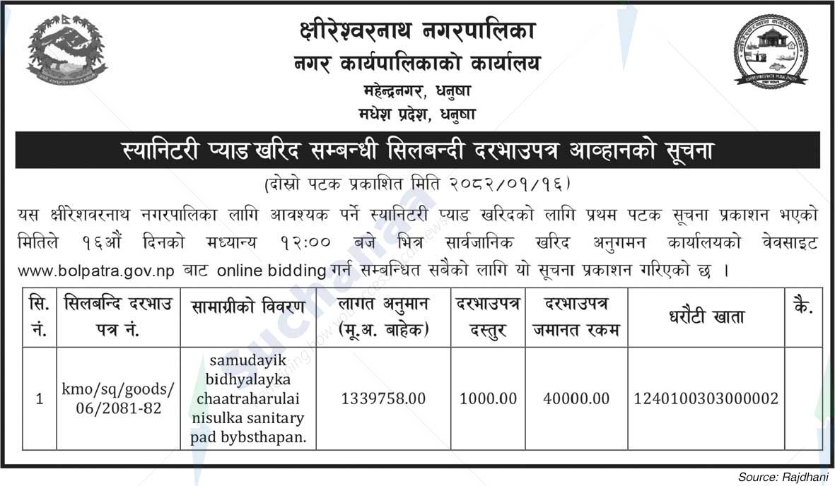 Kshireshwornath Municipality