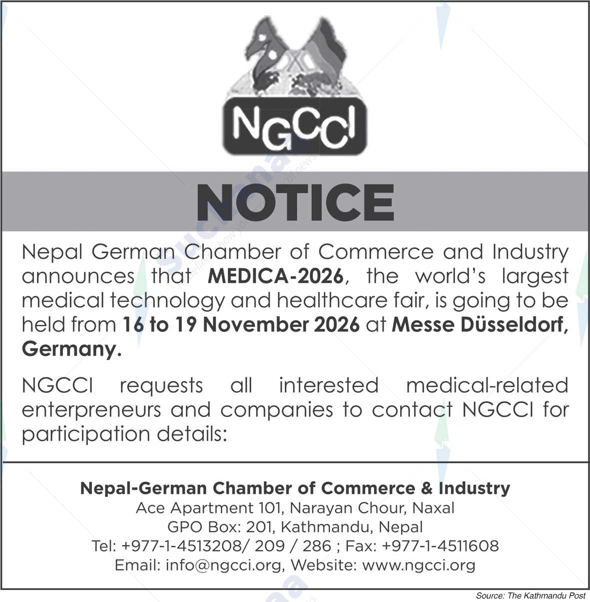 Nepal-German Chamber of Commerce and Industry (NGCCI)