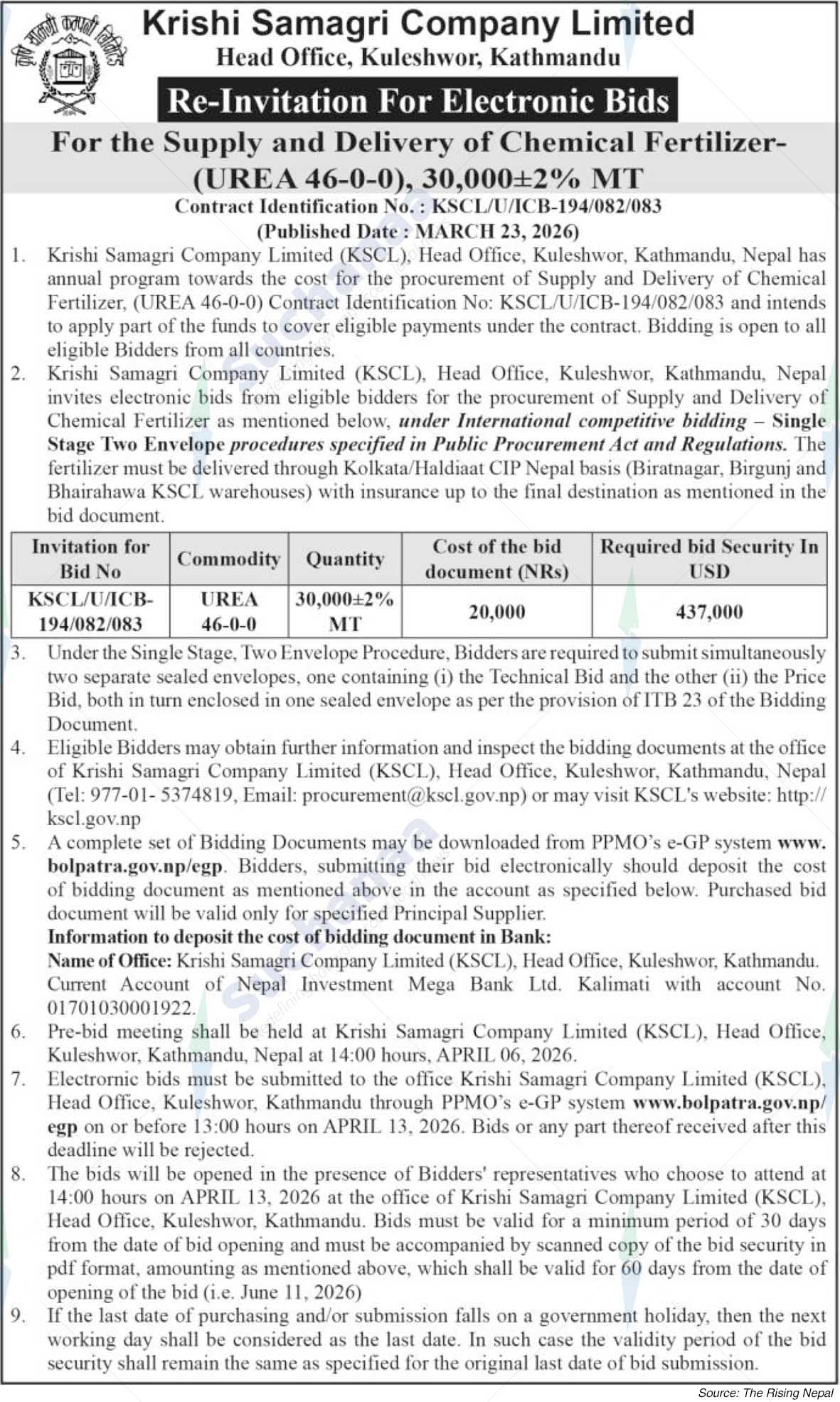 Krishi Samagri Company Limited