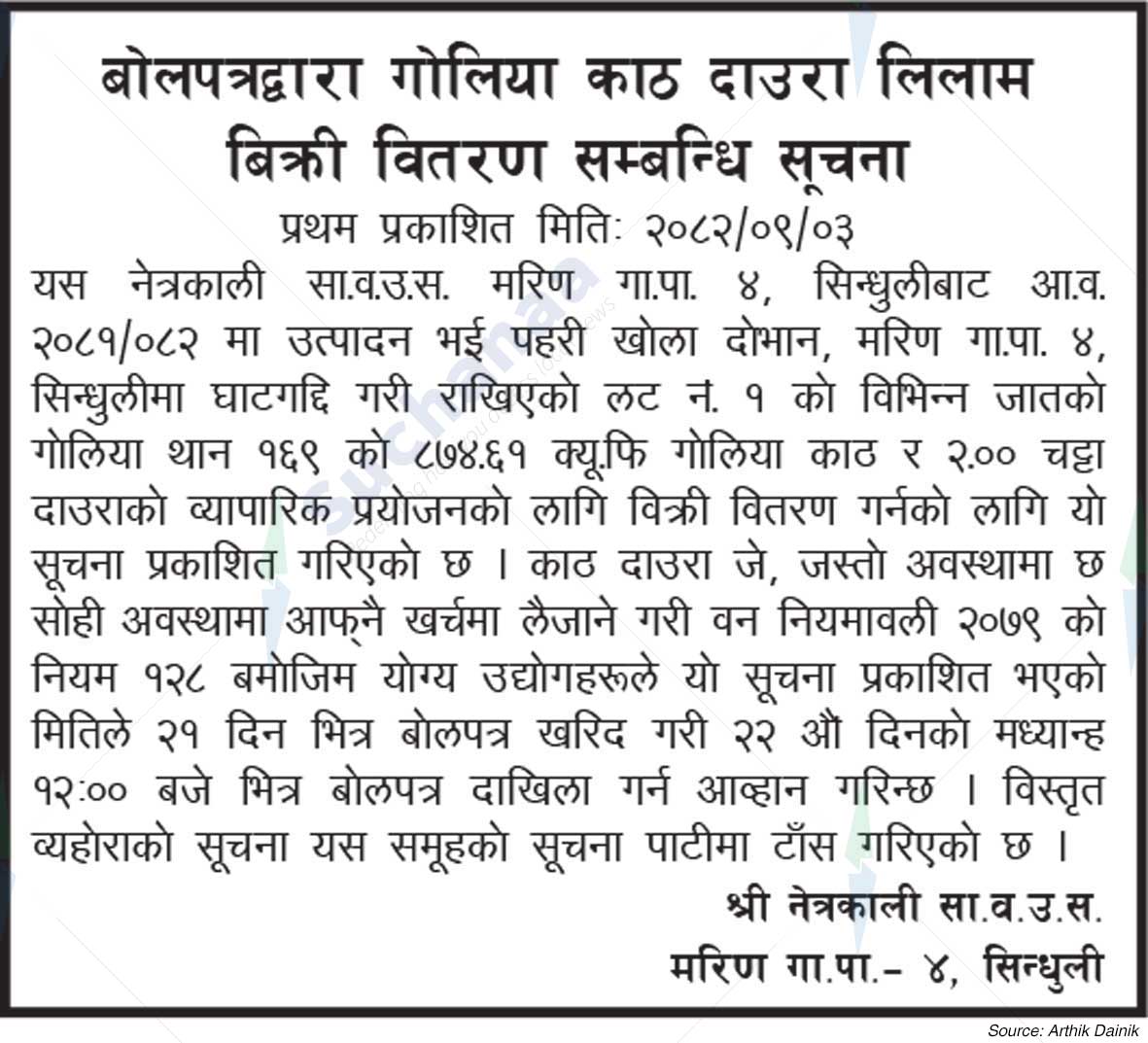 Shree Netrakali Saa.Wa.Wo.Sa.