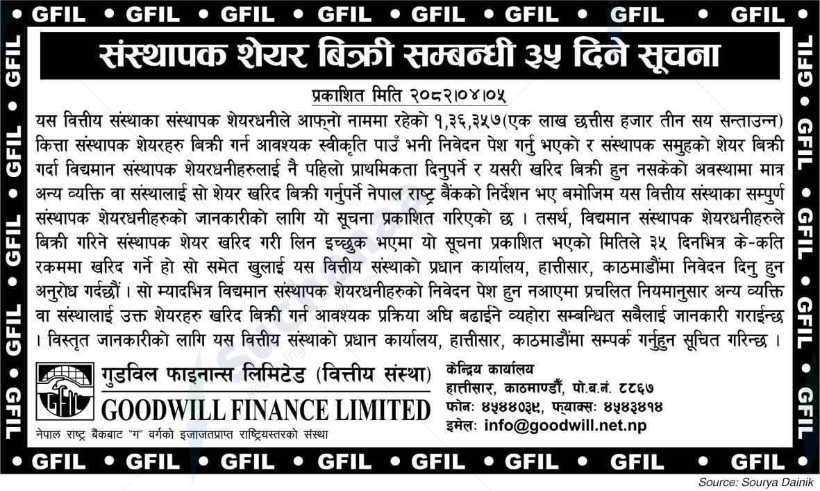 Goodwill Finance Limited