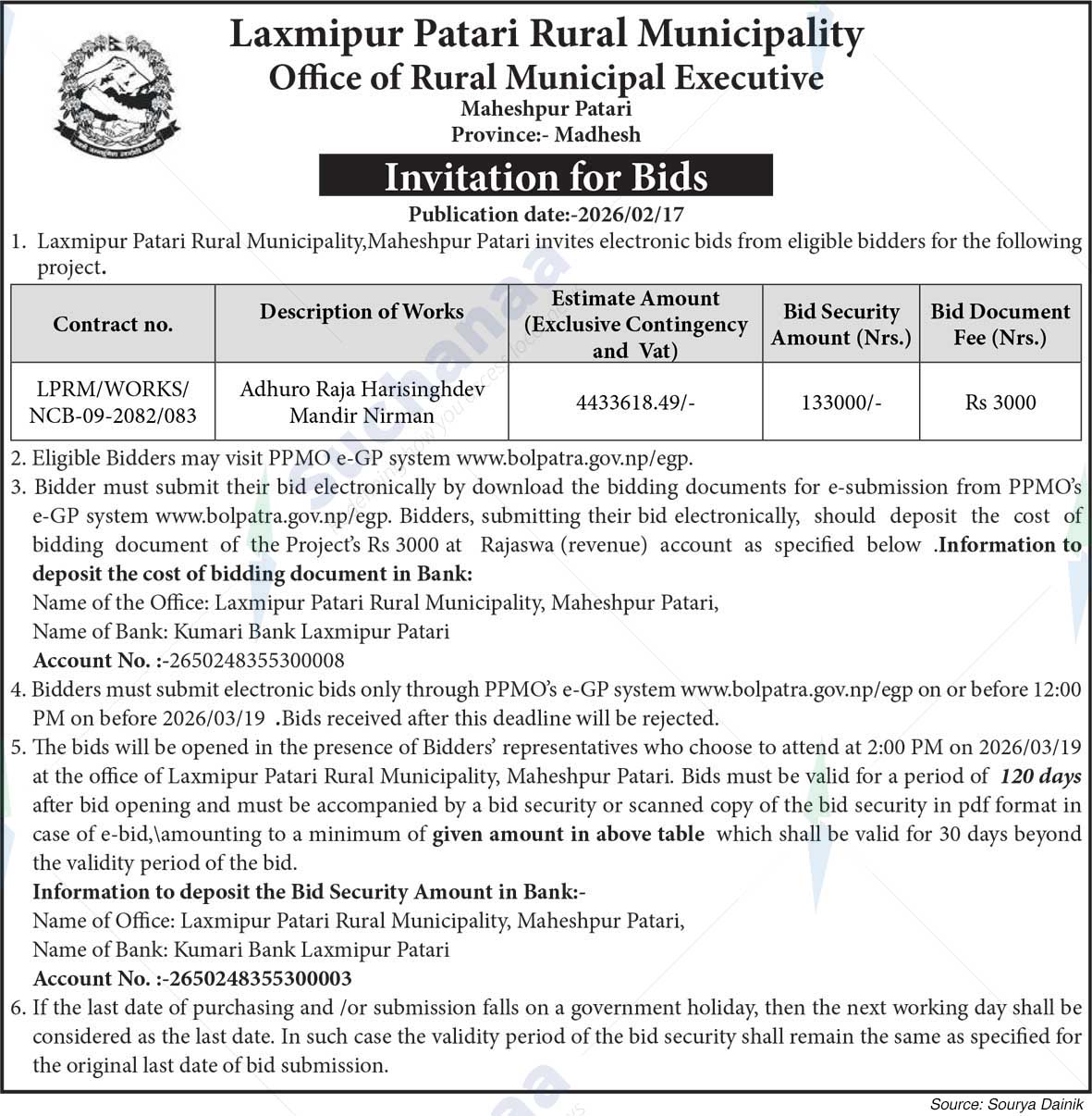 Laxmipur Patari Rural Municipality