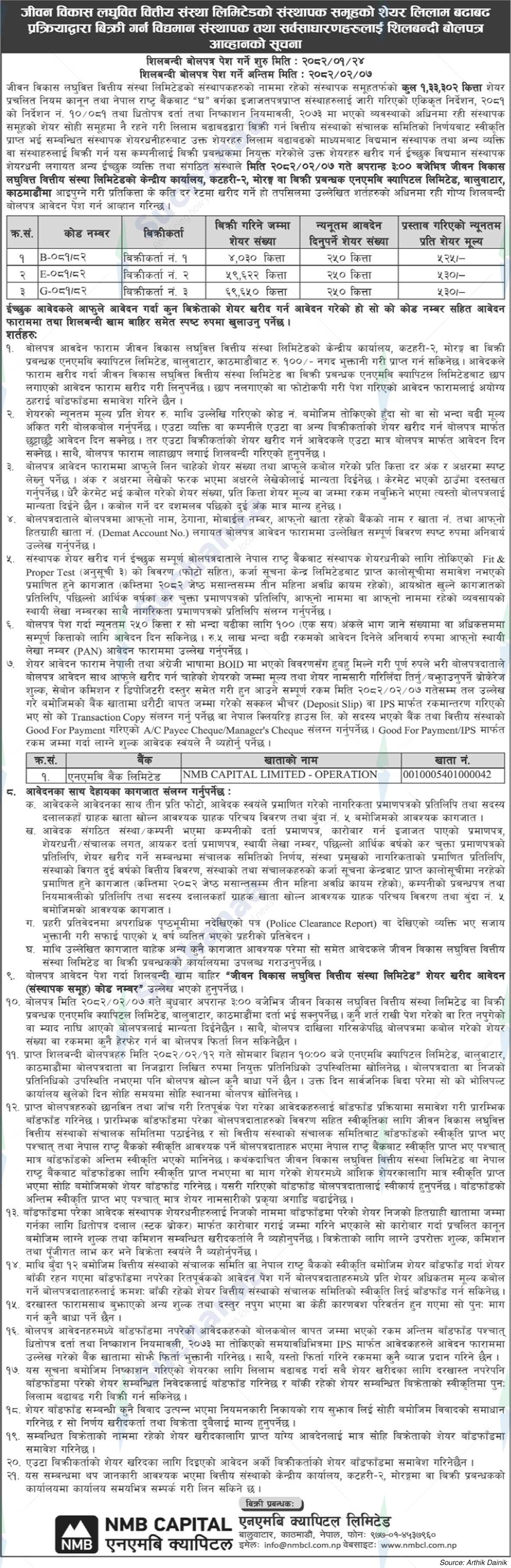Jeevan Bikas Laghubitta Bittiya Sanstha Ltd.