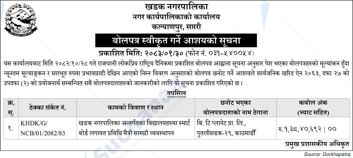 Khadak Municipality