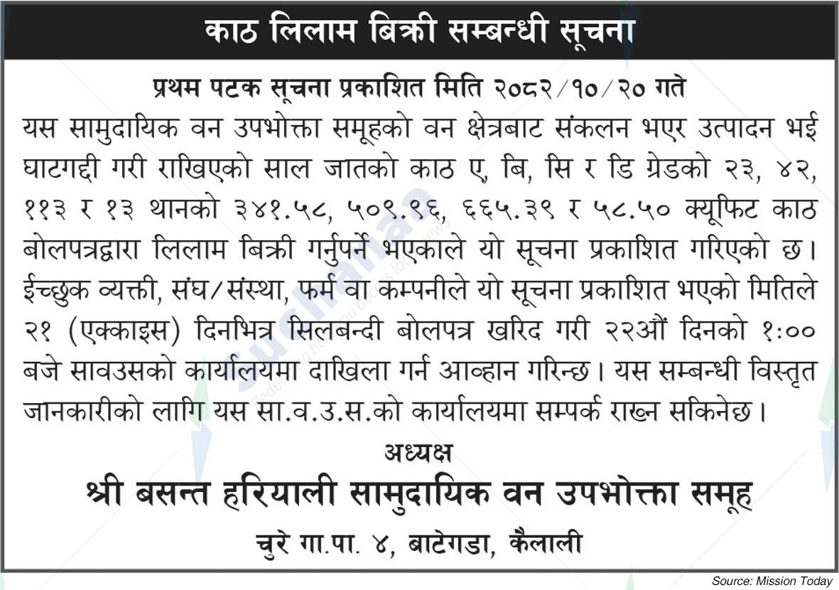 Shree Basant Hariyali Saa.Wa.Wo.Sa.