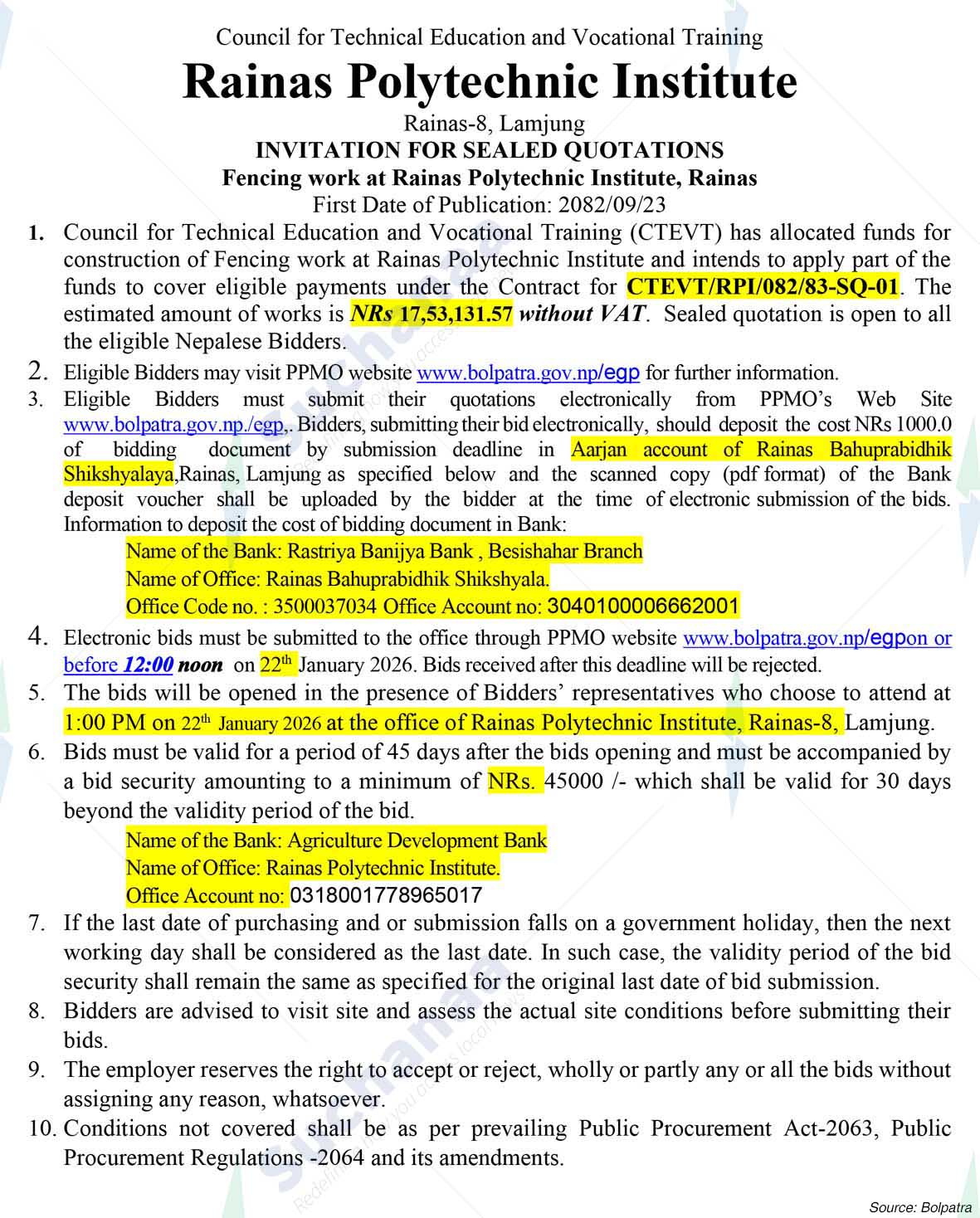 Council for Technical Education and Vocational Training (CTEVT)